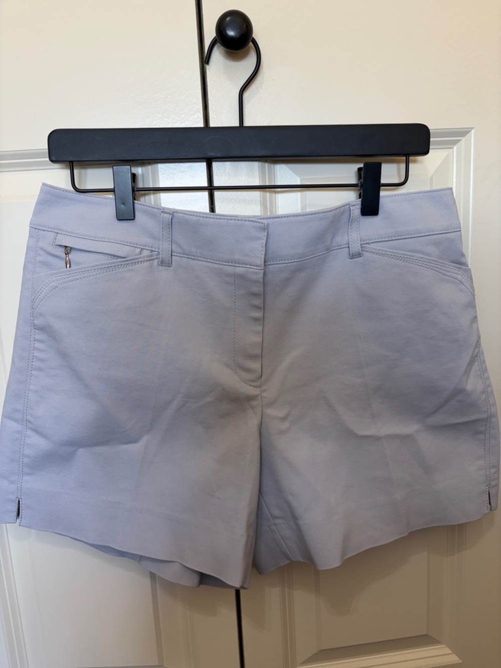 White House Black Market Women's Khaki Stretch Shorts